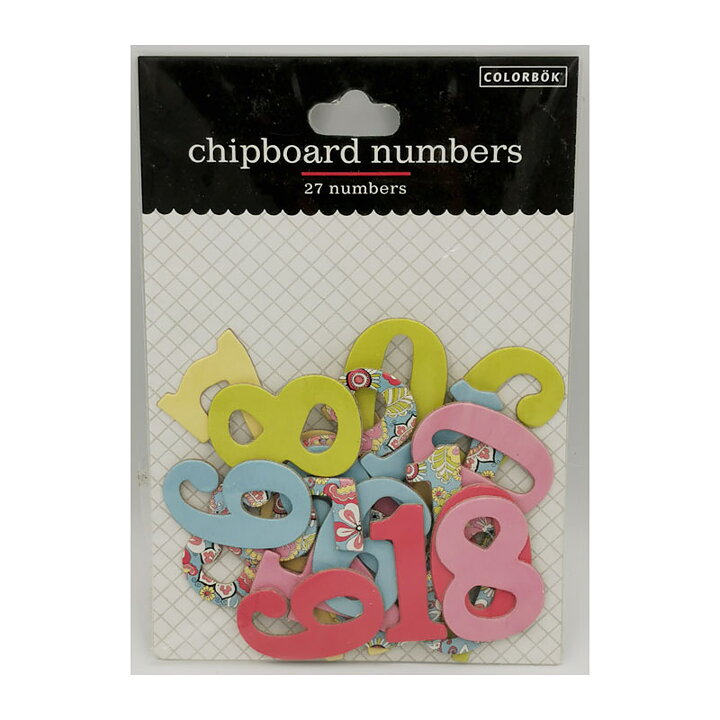 Colorbök Chipboard Numbers