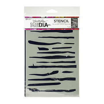 Dina Wakley Stencil 6" x 9" - Lines