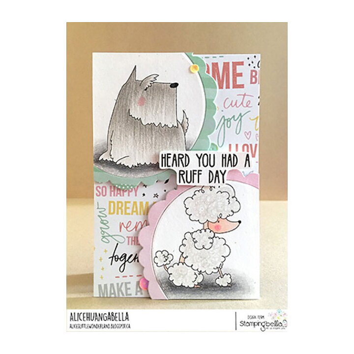Stamping Bella Cling Rubber Stamps - Frenchie, Scottie, Poodle & Dachsie