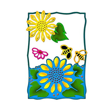 Spellbinders Edgeabilities Dies - Sunflower Garden