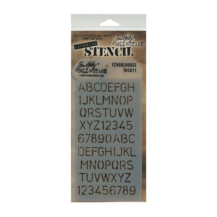Tim Holtz Layering Stencil - Schoolhouse