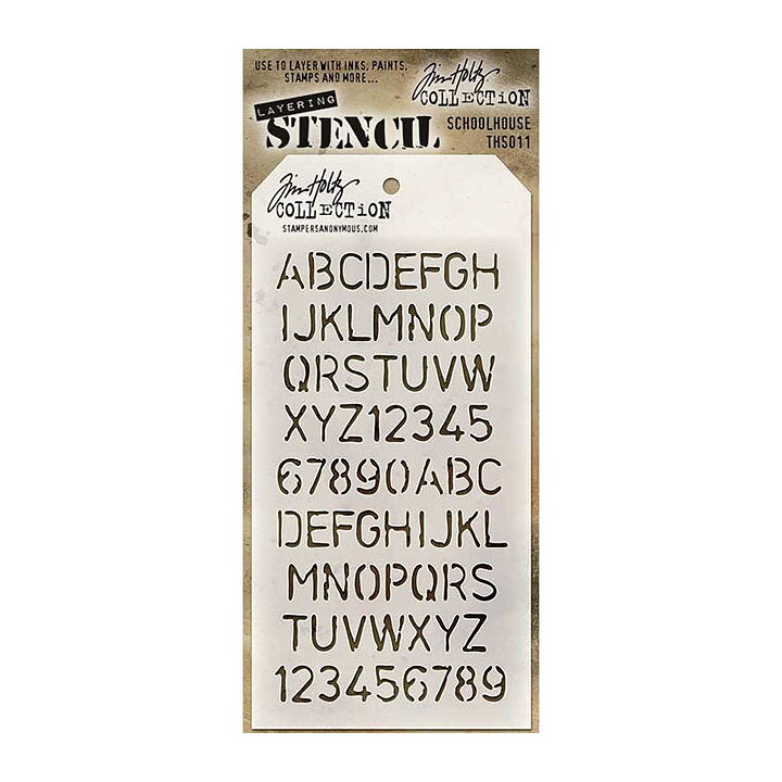 Tim Holtz Layering Stencil - Schoolhouse