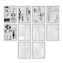 Dina Wakley Collage Paper Tissue Sheets - Vintage & Sketches