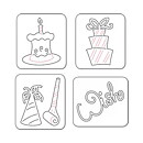 Sizzix Die Sizzlits - Celebration Set #2