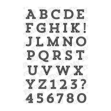 My Favorite Things Clear Stamps - Cooper Alphabet