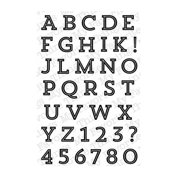 My Favorite Things Clear Stamps - Cooper Alphabet