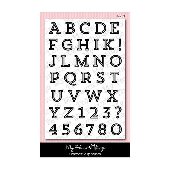 My Favorite Things Clear Stamps - Cooper Alphabet
