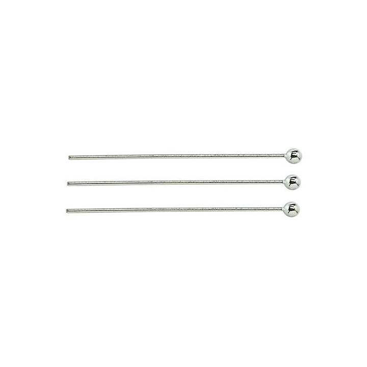 Cousin Basic Metal Findings - Silver Ball Head Pin 51 mm
