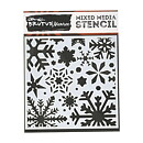 Brutus Monroe Mixed Media Stencil 6" - Snowflakes