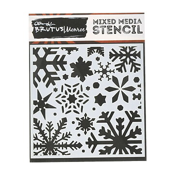 Brutus Monroe Mixed Media Stencil 6" - Snowflakes