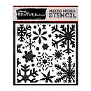 Brutus Monroe Mixed Media Stencil 6" - Snowflakes