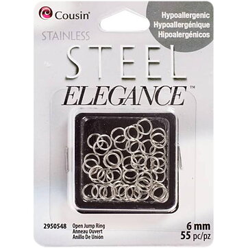 Cousin Stainless Steel Elegance - Jump Ring Open 6 mm