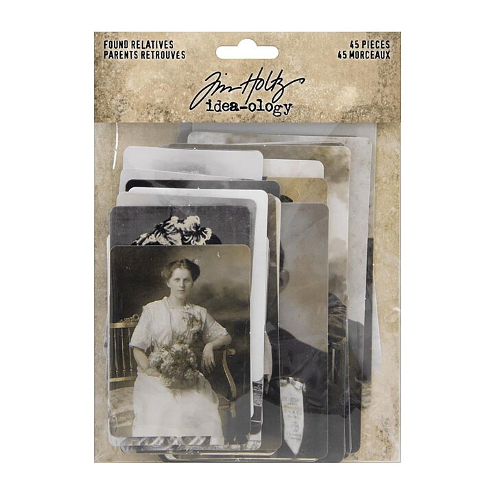 Tim Holtz Idea-Ology - Found Relative Vintage Portraits