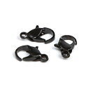 Cousin Basic Metal Findings - Black Lobster Claw 7x9 mm