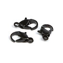 Cousin Basic Metal Findings - Black Lobster Claw 7x9 mm