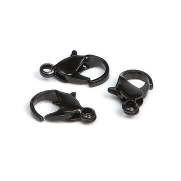 Cousin Basic Metal Findings - Black Lobster Claw 7x9 mm