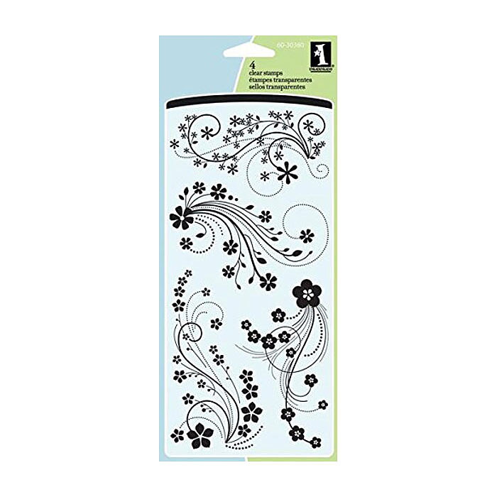 Inkadinkado Clear Stamps - Modern Flower Flourish