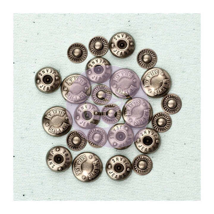 Prima Marketing Junkyard Findings - Jeans Buttons