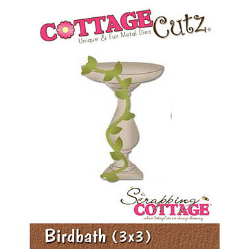 Cottage Cutz Dies 3x3 Gardening Birth Bath