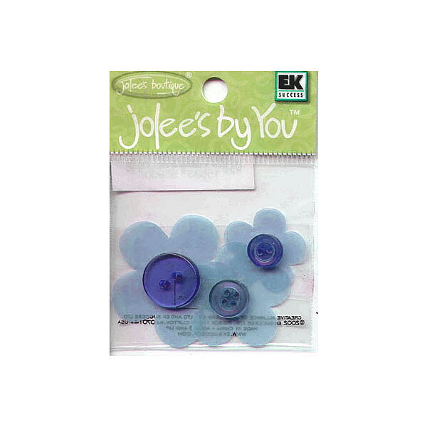 EK Success Stickers Jolee's By You Mini - Flower Button Blue