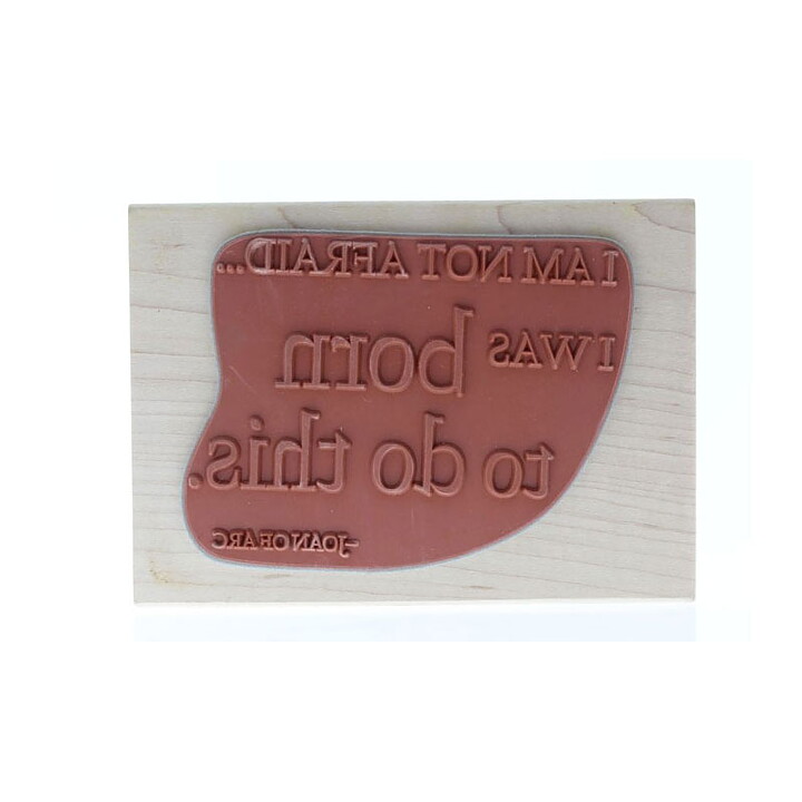Graphic 45 Rubber Stamp - I Was Born To Do This