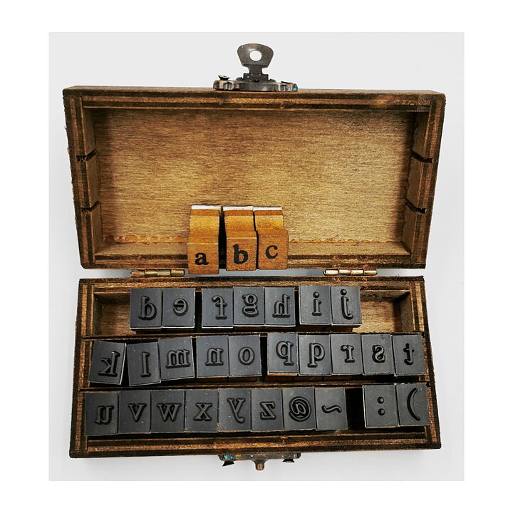 Alphabet Letter Wooden Stamp Set