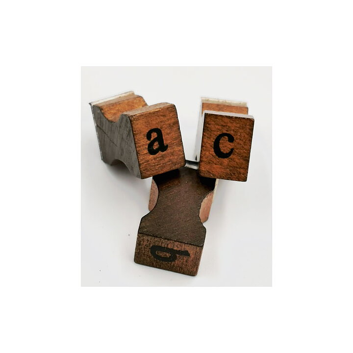 Alphabet Letter Wooden Stamp Set