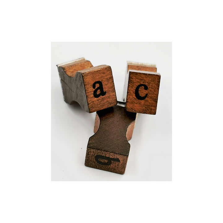 Alphabet Letter Wooden Stamp Set