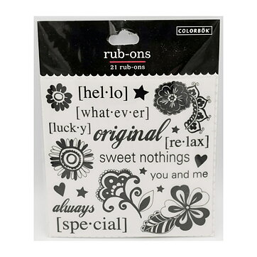 Colorbök Rub-Ons Black