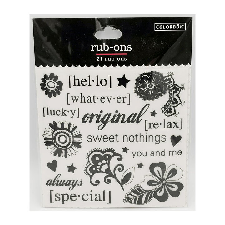 Colorbök Rub-Ons Black