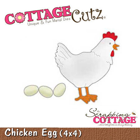 Cottage Cutz Dies 4x4 Animals Chicken & Eggs