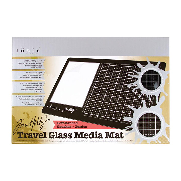 Tim Holtz Travel Glass Media Mat 10.25"x15.5"