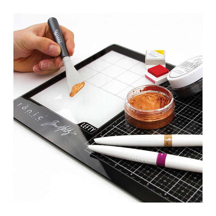 Tim Holtz Travel Glass Media Mat 10.25"x15.5"