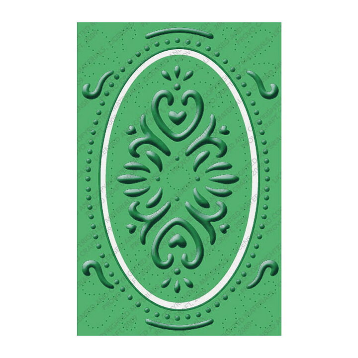 Provo Craft Cuttlebug Embossing Plus 4.25x2.75 - Elegant Ellipse