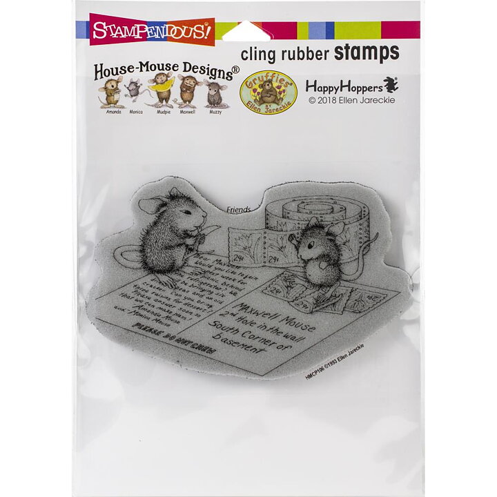 Stampendous House Mouse Rubber Stamps - Postcard Mice