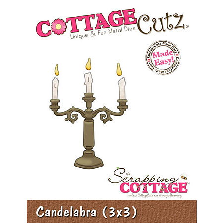 Cottage Cutz Dies 3x3 Celebration Candelabra