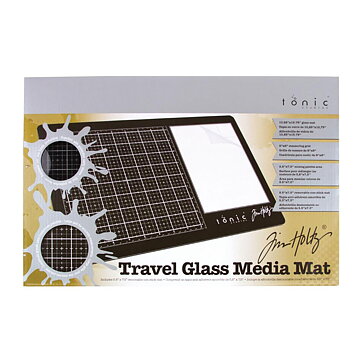 Tim Holtz Travel Glass Media Mat 10.25"x15.5"