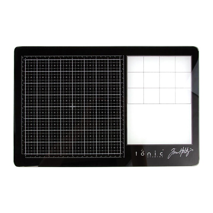 Tim Holtz Travel Glass Media Mat 10.25"x15.5"