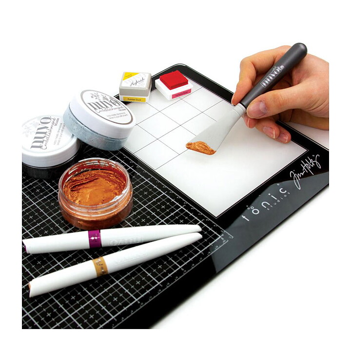 Tim Holtz Travel Glass Media Mat 10.25"x15.5"