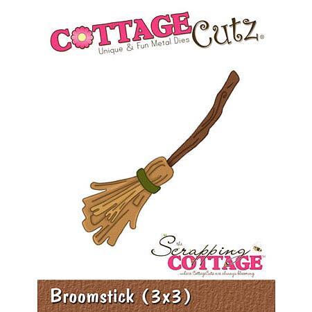 Cottage Cutz Dies 3x3 Halloween Bromstick