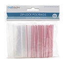 Multicraft Imports Ziplock Polybags - Zip / Zipper Pouch Small