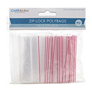 Multicraft Imports Ziplock Polybags - Zip / Glidelås Pose Small