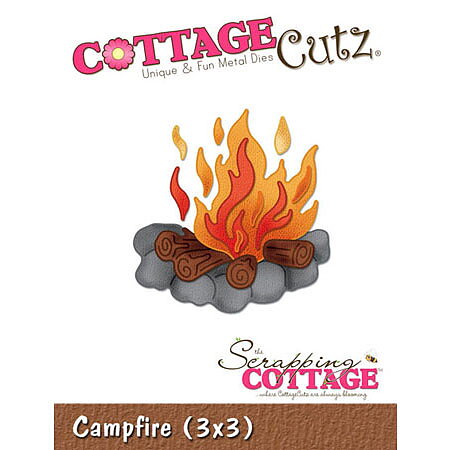 Cottage Cutz Dies 3x3 Vacation Campfire