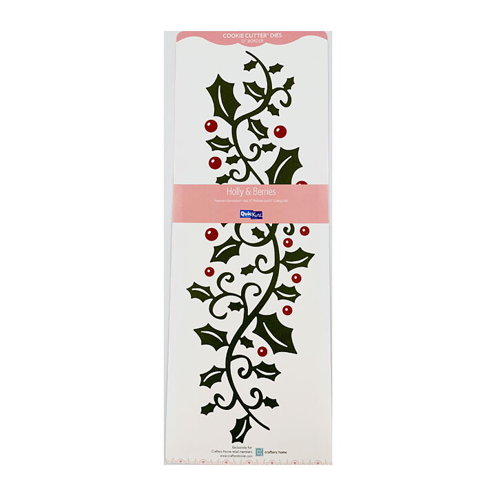 Quickutz Cookie Cutter Dies - Holly & Berries CC-BDR-0021