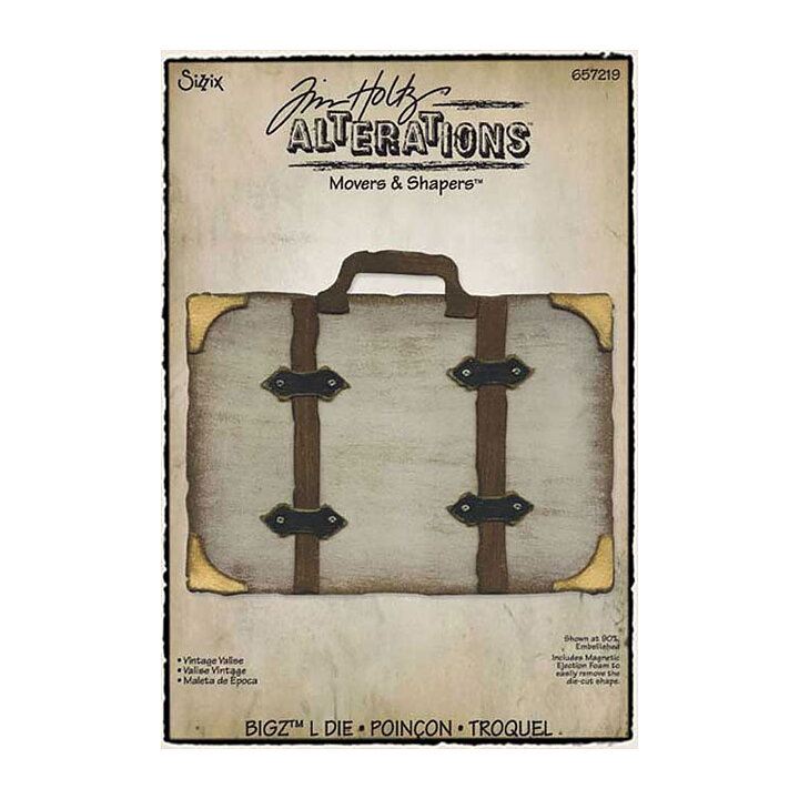 Tim Holtz Sizzix Alterations Die Bigz L - Vintage Valise