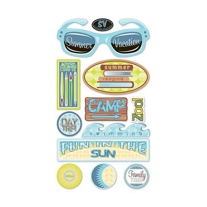 EK Success Sticko Stickers 3D - Summer Vacation