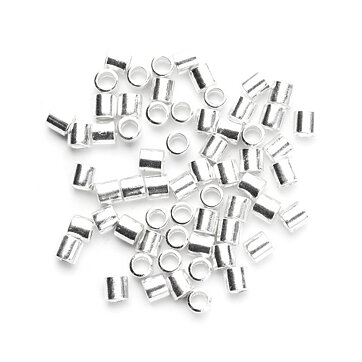 Cousin Basic Metal Findings - Silver Crimp Tube2 2 mm