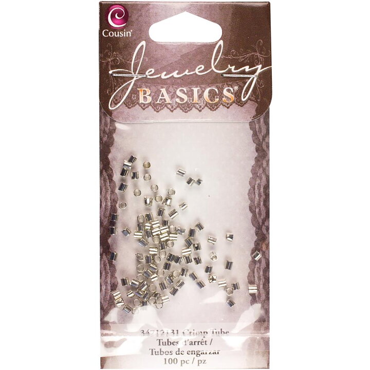Cousin Basic Metal Findings - Silver Crimp Tube2 2 mm