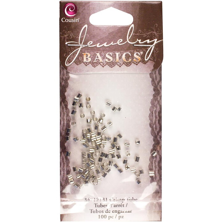 Cousin Basic Metal Findings - Silver Crimp Tube2 2 mm