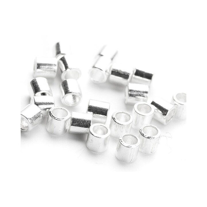 Cousin Basic Metal Findings - Silver Crimp Tube2 2 mm